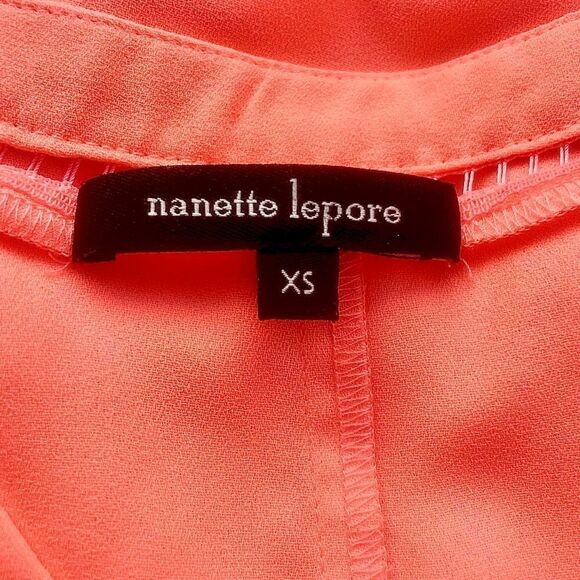 Nanette Lepore Coral V-Neck Tank - Picture 5 of 7